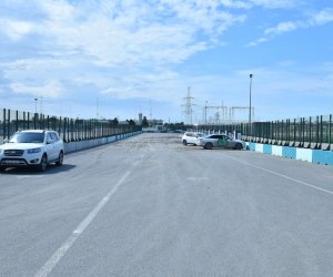 
Bakı Olimpiya Stadionunun yaxınlığında yağış suyu ərazidən təmizlənib