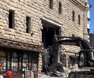 “Şəki” restoranı sökülür - Video