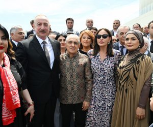 Prezident və xanımı Ağdam Muğam Mərkəzinin açılışında - Yenilənib