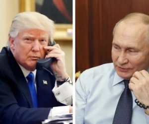 Белый дом сообщил о начале телефонного разговора Трампа и Путина