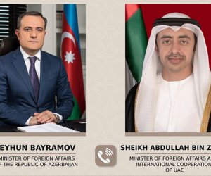Azerbaijani, UAE foreign ministers discuss regional security
