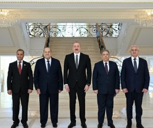 Президент Ильхам Алиев принял председателя Сената Египта
