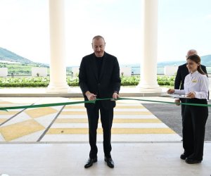 Президент Ильхам Алиев принял участие в открытии комплекса отдыха "Лачын"