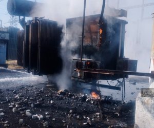 Ucarın elektrik yarımstansiyasında yanğın olub, kəndlər işıqsız qalıb