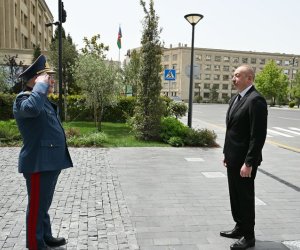 Алиев принял участие в открытии нового административного здания ГТК в Баку