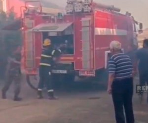 В Джалилабаде горит дом торжеств