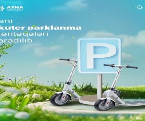 Bakıda yeni skuter parklanma məntəqələri yaradılıb