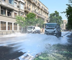 Paytaxtda növbəti geniş təmizlik işləri aparılıb