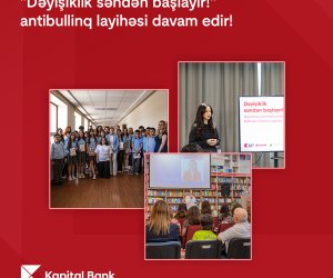 18 nömrəli tam orta məktəbdə bullinqə qarşı maarifləndirmə sessiyaları keçirildi