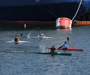 Bakıda açıq qayıq sürmə çempionatı keçirilib