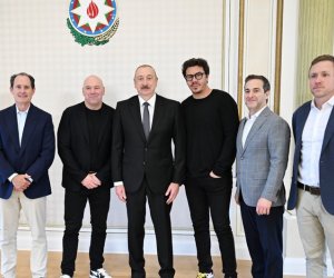 Президент Ильхам Алиев принял президента UFC
