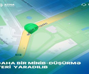 Daha bir avtobus zolağında minib-düşmə yeri yaradılıb