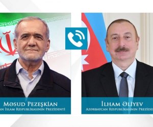 İlham Əliyev və Məsud Pezeşkian arasında telefon danışığı olub