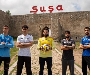 "Qarabağ" klubu Şuşada yeni formalarını təqdim edib - Video
