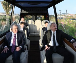 Президенты Азербайджана и Узбекистана в Sea Breeze