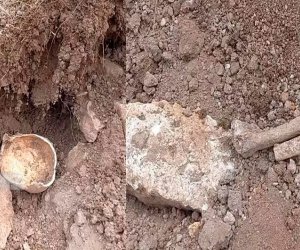 В Лачыне найдены останки человеческого скелета
