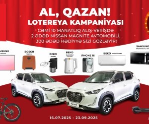 Al Market”də “AL, QAZAN!” tirajlı stimullaşdırıcı lotereya başladı!