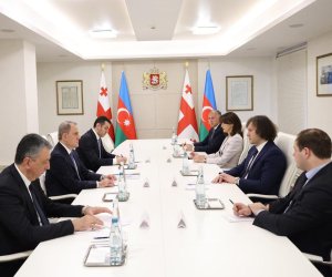 Kobaxidze Ceyhun Bayramovu qəbul edib