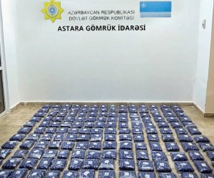 Astara Gömrük İdarəsində uğurlu əməliyyat nəticəsində 103,3 kq narkotik aşkarlanıb