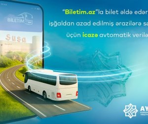 Onlayn avtobus bileti alanlara Qarabağa səfər üçün avtomatik icazə verilir