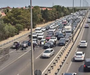 Aeroport yolunda qəza baş verib