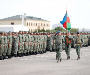 Azərbaycan Ordusunda andiçmə mərasimləri keçirilib