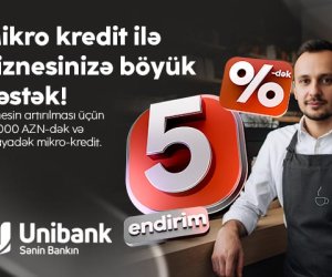 “Unibank”ın yay kampaniyası avqustun 31-dək uzadılıb