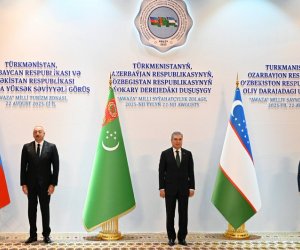 Türkmənistan, Azərbaycan və Özbəkistan arasında yüksəksəviyyəli görüş başlayıb