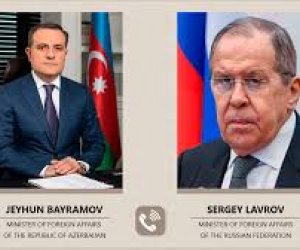 Ceyhun Bayramov Lavrovla telefon danışığı aparıb