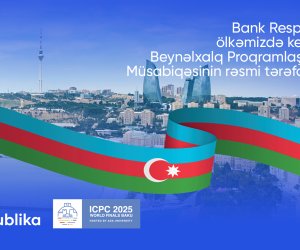 Bank Respublika ölkəmizdə keçirilən 49-cu Beynəlxalq Proqramlaşdırma Müsabiqəsinin Dünya Finalının tərəfdaşıdır