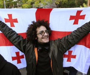Митинг у парламента Грузии