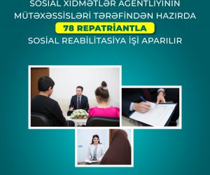 78 repatriantla sosial reabilitasiya prosesi aparılır