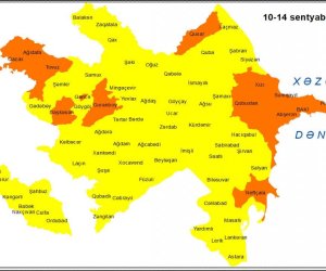 Küləkli hava şəraiti ilə bağlı sarı və narıncı xəbərdarlıq verilib
