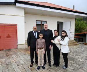 Prezident Sos kəndində olub - Yenilənib