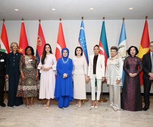 Mehriban Aliyeva and her daughters attend UN special session on childhood cancer