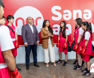 “Nar” gənclərin sağlam və aktiv həyat tərzinə töhfə verərək boks təlimlərinə dəstək olur