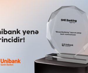 Unibank “Biznes Bankçılıq” nominasiyası üzrə qalib olub