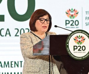 Sahibə Qafarova G20 ölkələrinin Parlament Sədrlərinin 11-ci Sammitində görüşlər keçirib