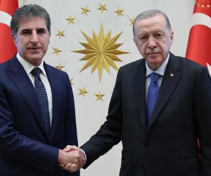 Ərdoğan İraq Kürdüstan Regionunun başçısını qəbul edib