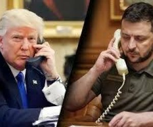 Зеленский разговаривает с Трампом