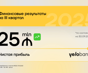 Yelo Bank завершил третий квартал с прибыль