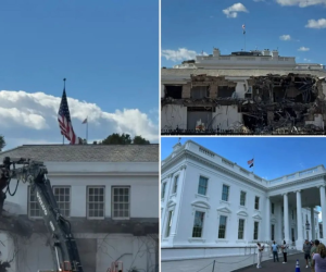Trump begins demolition of White House East Wing to build new ballroom
