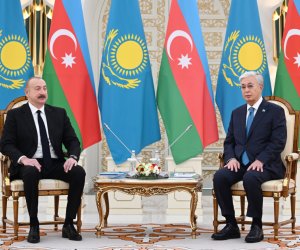 Azərbaycan və Qazaxıstan prezidentləri Astanada strateji tərəfdaşlığı müzakirə ediblər