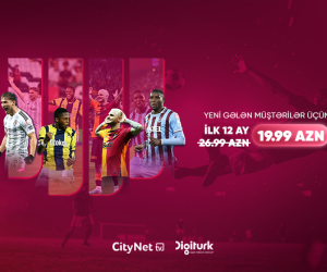 Futbol və əyləncə bir arada – “CityNet TV”dən “Digiturk” paketinə xüsusi endirim! 
Futbol və əyləncə bir arada – “CityNet TV”dən “Digiturk” paketinə xüsusi endirim!