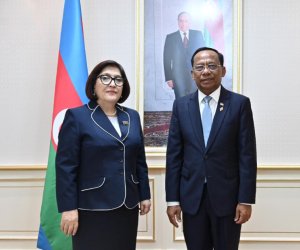 Sahibə Qafarova Kamboca Milli Assambleyası sədrinin müavini ilə görüşüb Sahibə Qafarova Kamboca Milli Assambleyası sədrinin müavini ilə görüşüb