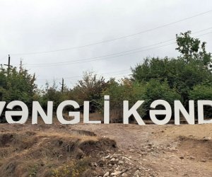 Vəngli kəndinə növbəti köç karvanı yola salınıb Vəngli kəndinə növbəti köç karvanı yola salınıb