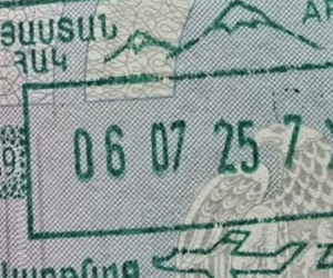 Ermənistan viza möhürlərindən Ağrı dağının təsvirini çıxarıb