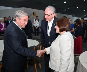 Сахиба Гафарова принимает участие в церемонии открытия саммита лидеров COP30