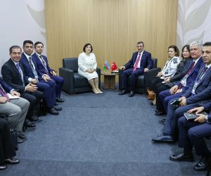 Sahibə Qafarova Türkiyənin Vitse-prezidenti Cevdet Yılmazla görüşüb