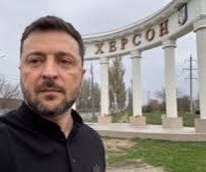 Зеленский в прифронтовом Херсоне